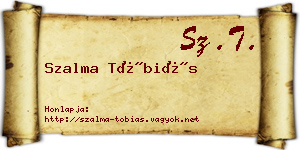 Szalma Tóbiás névjegykártya